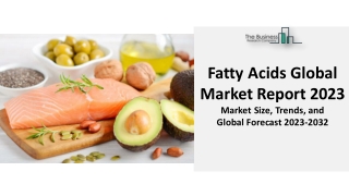 Fatty Acids Market Growth Prospects, Industry Landscape And Forecast To 2032