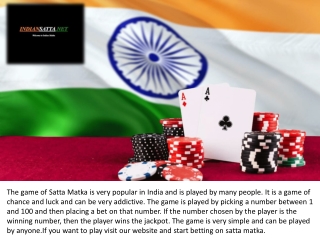 Satta Matka