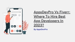 AppsDevPro Vs Fiverr: Where To Hire Best App Developers In 2023?