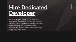 Hire Dedicated Developers From India - Echoinnovate IT