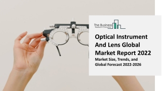 Optical Instrument And Lens Market Estimated Growth Curve, Competitor Analysis