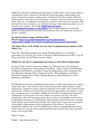 Middle East and Africa Lymphangioleiomyomatosis (LAM) Market