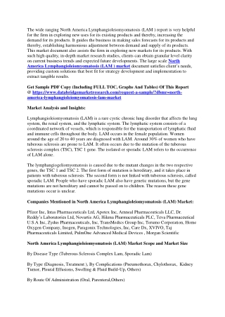 North America Lymphangioleiomyomatosis (LAM) Market