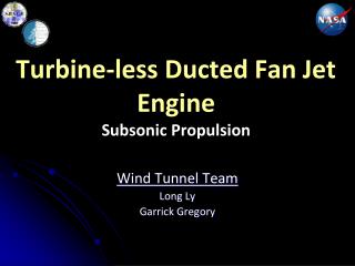 Turbine-less Ducted Fan Jet Engine Subsonic Propulsion