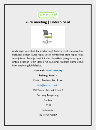 kursi meeting | Enduro.co.id