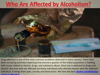 Alcohol Rehabilitation Centre in Mumbai India