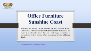 Office Furniture Sunshine Coast | Dannysdesks.com.au