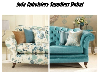 Sofa Upholstery Suppliers Dubai
