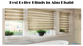 Best Roller Blinds in Abu Dhabi