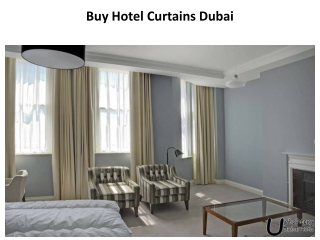 Buy Hotel Curtains Dubai