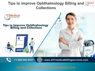 Tips to improve Ophthalmology Billing and Collections
