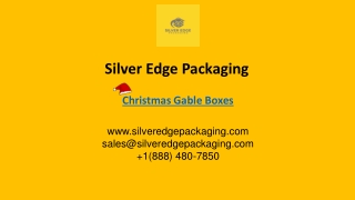 Info about Christmas Gable Boxes