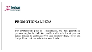 Promotional Pens  Tezkargift.com