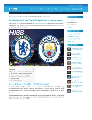 Soi Kèo Chelsea Vs Man City 3h00 Ngày 06/01 – Premier League