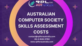 Australian Computer Society Skills Assessment Costs