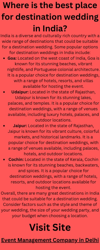 Event Management Company in Delhi