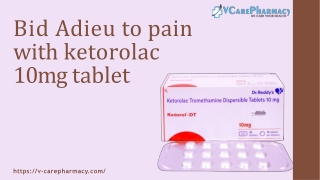 Ketorolac 10mg tablets