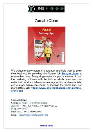 Zomato Clone