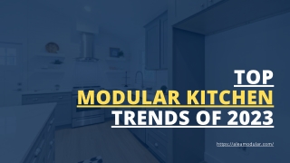 Top Modular Kitchen Trends Of 2023