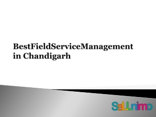 Best Field Service Management in Chandigarh