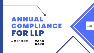 Annual Compliance for LLP PPT