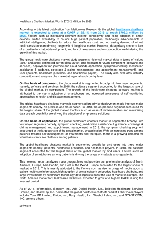 Healthcare Chatbots Market Worth