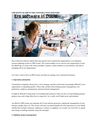 Erp software in Dubai