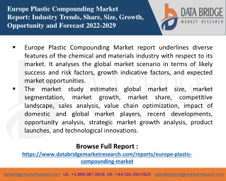 Europe Plastic Compounding Market