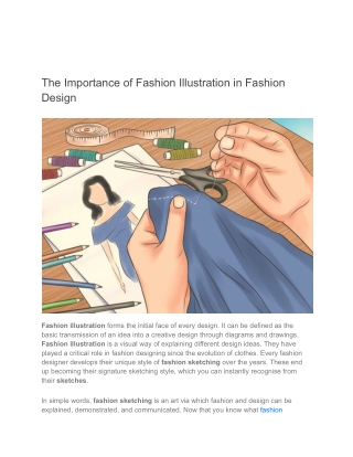 The Importance of Fashion Illustration in Fashion Design