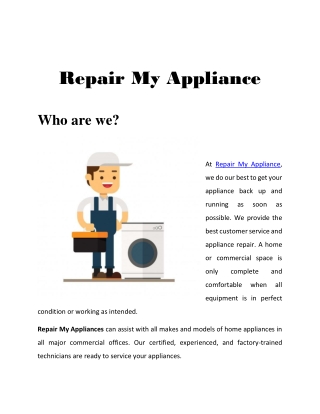 Repair My Appliance