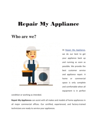 Repair My Appliance