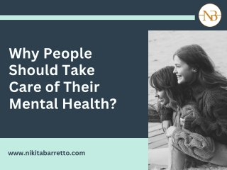 Why People Should Take Care of Their Mental Health?