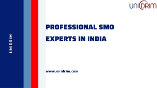 Unidrim Professional SMO Experts in India