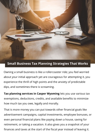 Small Business Tax Planning Strategies That Works