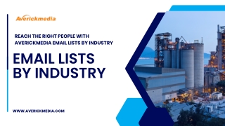 Email Lists by Industry