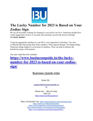 The Lucky Number for 2023 is Based on Your Zodiac Sign