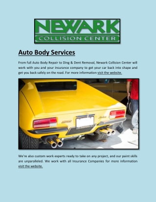 Auto Body Shop Newark