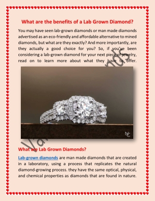 What are the benefits of a Lab Grown Diamond_VanscoyDiamonds