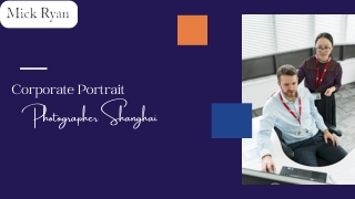 Corporate Portrait Photographer Shanghai