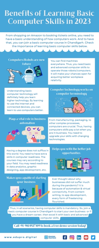 Benefits of Learning Basic Computer Skills in 2023