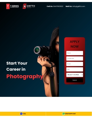 Certificate in Still Photography - What you learn ?