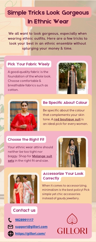 Simple Tricks Look Gorgeous In Ethnic Wear