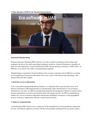 Erp software in UAE