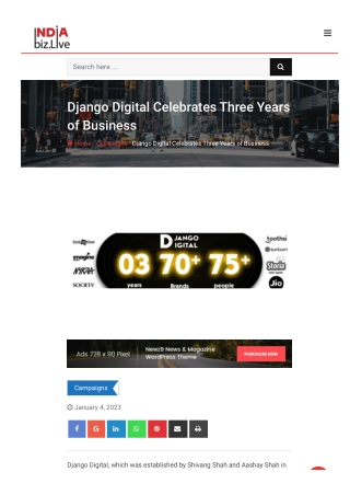 Django Digital Celebrates Three Years of Business 