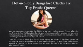 Hot-n-bubbly Bangalore Chicks are Top Erotic Queens!