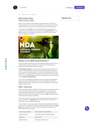 Latest update for Defence NDA Exam 2023 | Download Pdf