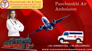 Use Now Fastest Service with Panchmukhi Air Ambulance Service in Kolkata and Guwahati
