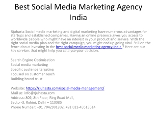 Best Social Media Marketing Agency India
