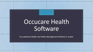 Occupational Health and Safety Management Software in Jordan