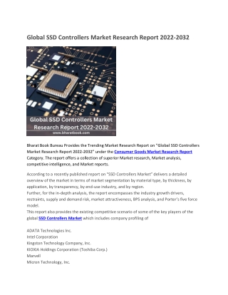 Global SSD Controllers Market Research Report 2022-2032